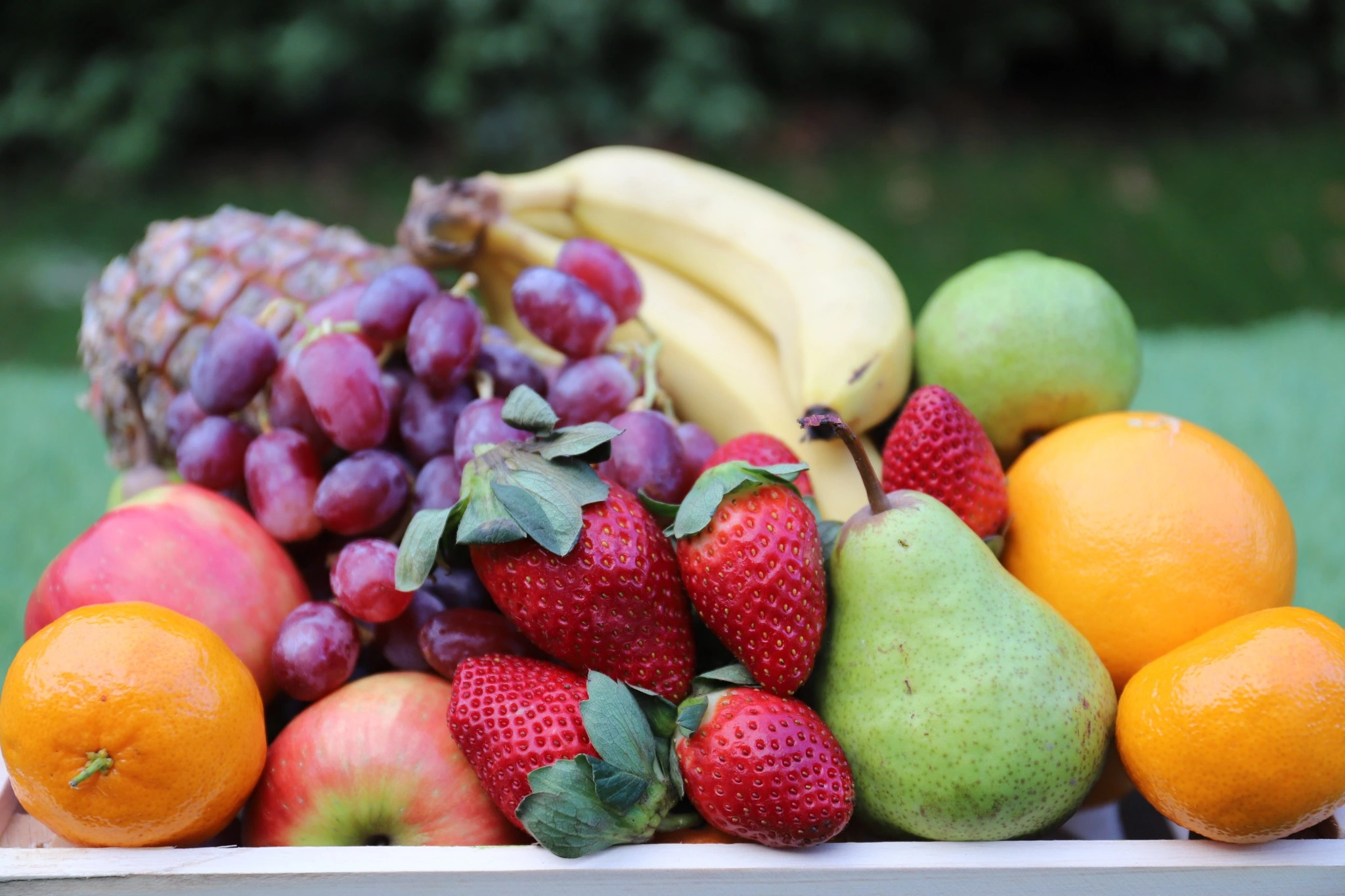 Fresh fruit platter prepared for children at Little Wonders