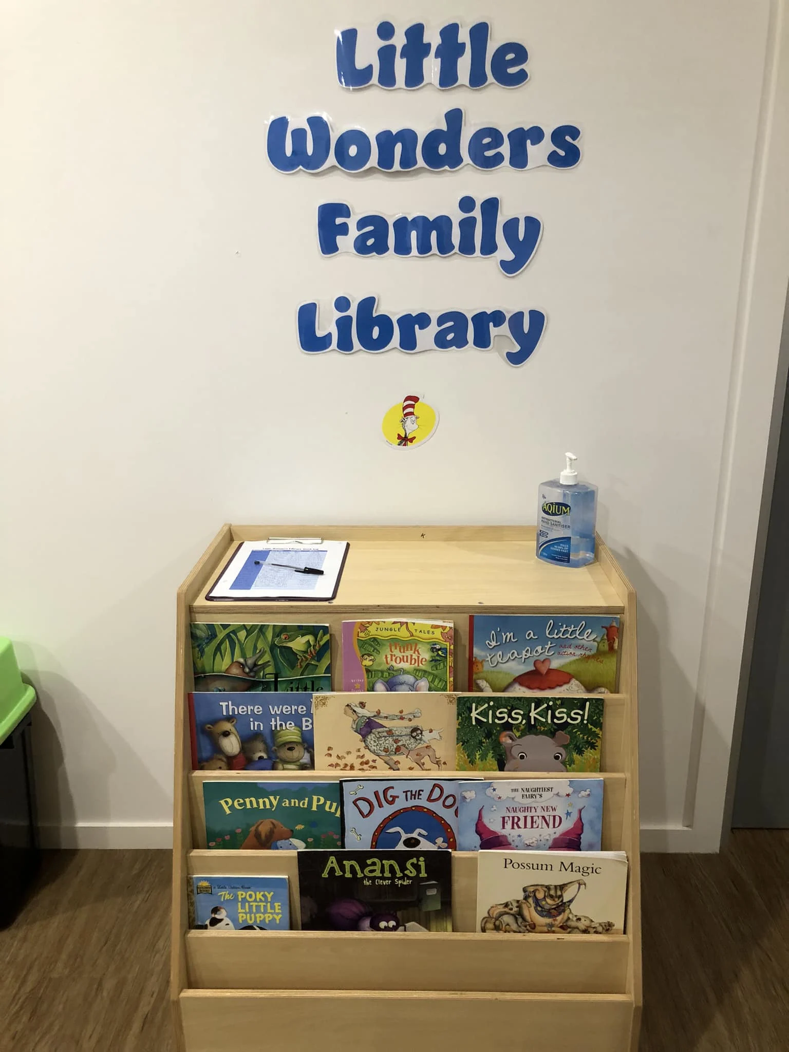 Little Wonders family library book borrowing station